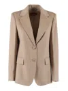 Max Mara Studio Jacket In Neutral