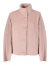 Max Mara Button Caladio Jacket In Pink