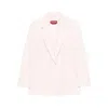 Max Mara Long-sleeved Suit Jacket In Pink