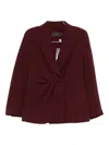 Max Mara Jacket With Woven Detail In Brown