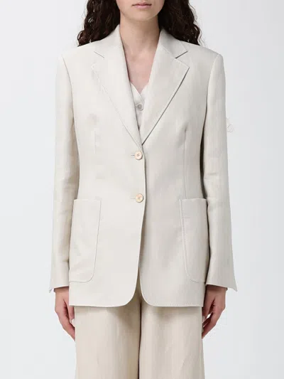 Max Mara Jacket Woman In Gray