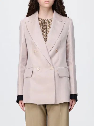 Max Mara Jacket Woman In Neutral