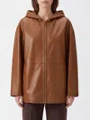 Max Mara Jacket Woman Color Leather In Brown