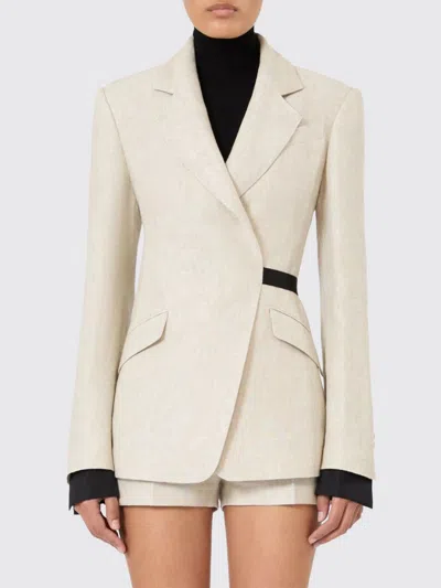 Max Mara Jacket Woman In Neutral