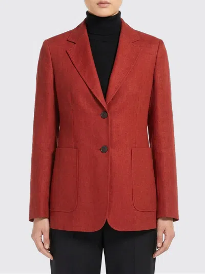 MAX MARA MAX MARA SINGLE-BREASTED CAMEL DRAP BLAZER,I10954014