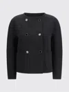 Max Mara Studio Boxy Cady Blazer In Black