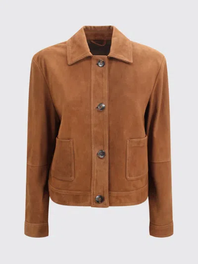 Max Mara Jacket Woman  Studio In Brown