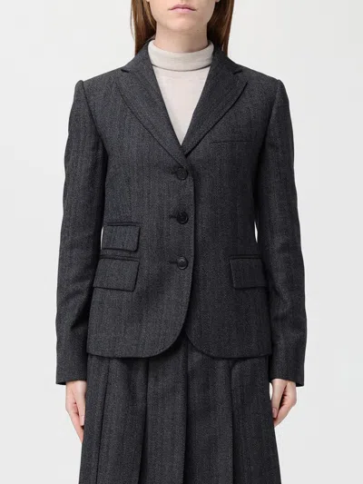 Max Mara Jacket Woman  Studio In Gray
