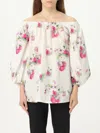 Max Mara Studio Zigrino Printed Blouse In Neutral