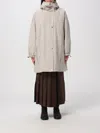Max Mara Gail Hooded Zip-up Parka With Drawstrings In Neutral
