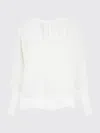 Max Mara Roundneck Blouse In White