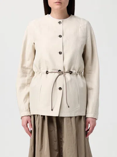 Max Mara Jacket  Woman Color Beige In White