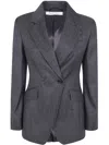 Max Mara Jacket Wool "mxm Neutro" In Gray