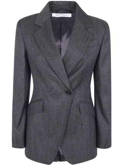 Max Mara Jacket Wool "mxm Neutro" In Black