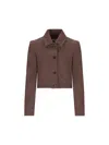 Max Mara Belted Jacket With Buttoned Cuffs And Epaulettes