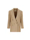 Max Mara Linen Double-breasted Blazer