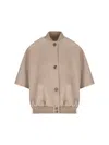 Max Mara Long Sleeve Casual Jacket In Gray