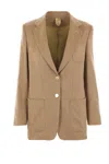 Max Mara Single-breasted Long-sleeved Jacket