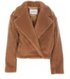 Max Mara Santos 2-in-1 Crop Vest In Teddy Fabric