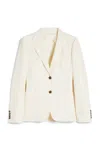 Max Mara Fitted Cotton Blazer In Gold