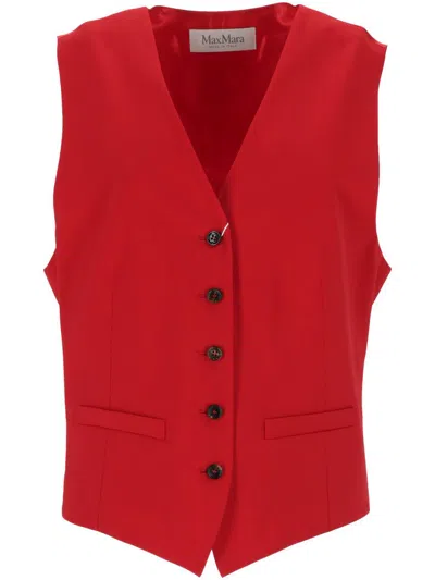 Max Mara Jackets In Rosso