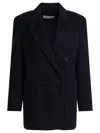 Max Mara Olimpia Double-breasted Blazer In Black