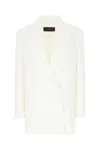Max Mara Triacetate Blend Blazer With Front Flap Pockets
