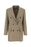 Max Mara Belinda Wool Cashmere Blazer In Sand