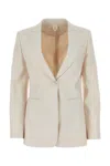Max Mara Ivory Duchesse Avoriaz Blazer In White