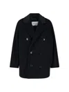 Max Mara Short 101801 Icon Coat In Black