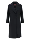 Max Mara Cles Coat In Black