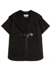 Max Mara Dorico Belted Cashmere Cape In Black
