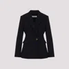Max Mara Blue Gabardine Pagano Blazer