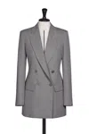 Max Mara Wool Grain Blazer In Gray