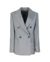 Max Mara Studio Jacket In Grey