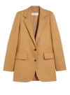 Max Mara Buttoned Shoulder Pad Blazer In Neutral