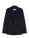 Max Mara Double-breasted Buttoned Jacket In Multicolor