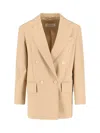 Max Mara Olimpia Double-breasted Blazer In Neutral