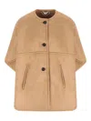 Max Mara Zaza Button-up Coat In Neutral