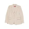 Max Mara Single-breasted Blazer In Neutral