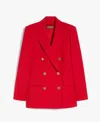 Max Mara Edicola Blazer In Red