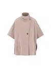 Max Mara Derrik Cashmere Cape In Neutral