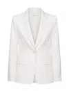 Max Mara Tailored White Jacket With Wide Lapels In White