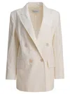 Max Mara Tailored Jackets Featuring Double-breasted Design In White