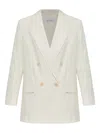 Max Mara Suez Double-breasted Blazer In White