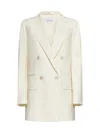 Max Mara Women Elegia Double-breasted Wool Blazer In Yellow