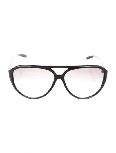 Pre-owned Max Mara Jacob Oversize Sunglasses In Black