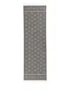 Max Mara Jacquard Camel Stole In Grey