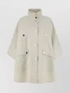 Max Mara Jacquard Cape Monogram Pattern