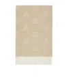 Max Mara Jacquard Cashmere Stole In Neutral